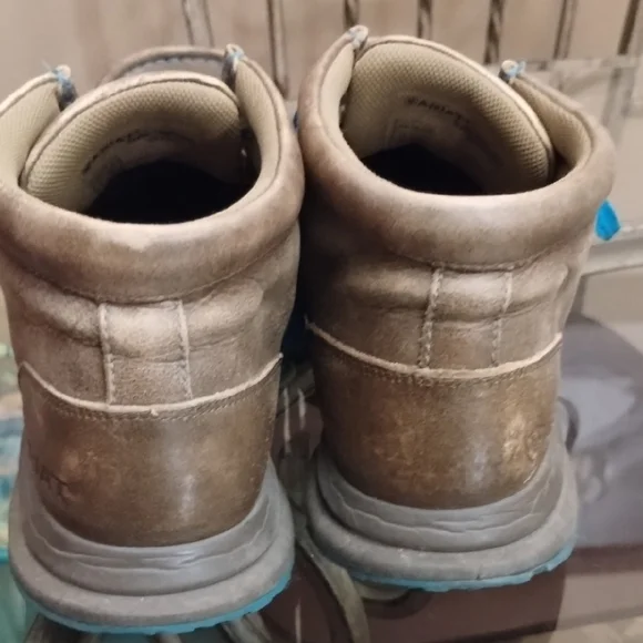 Ariat Men's Brown Casual Shoes with Blue Accents - Picture 3 of 5